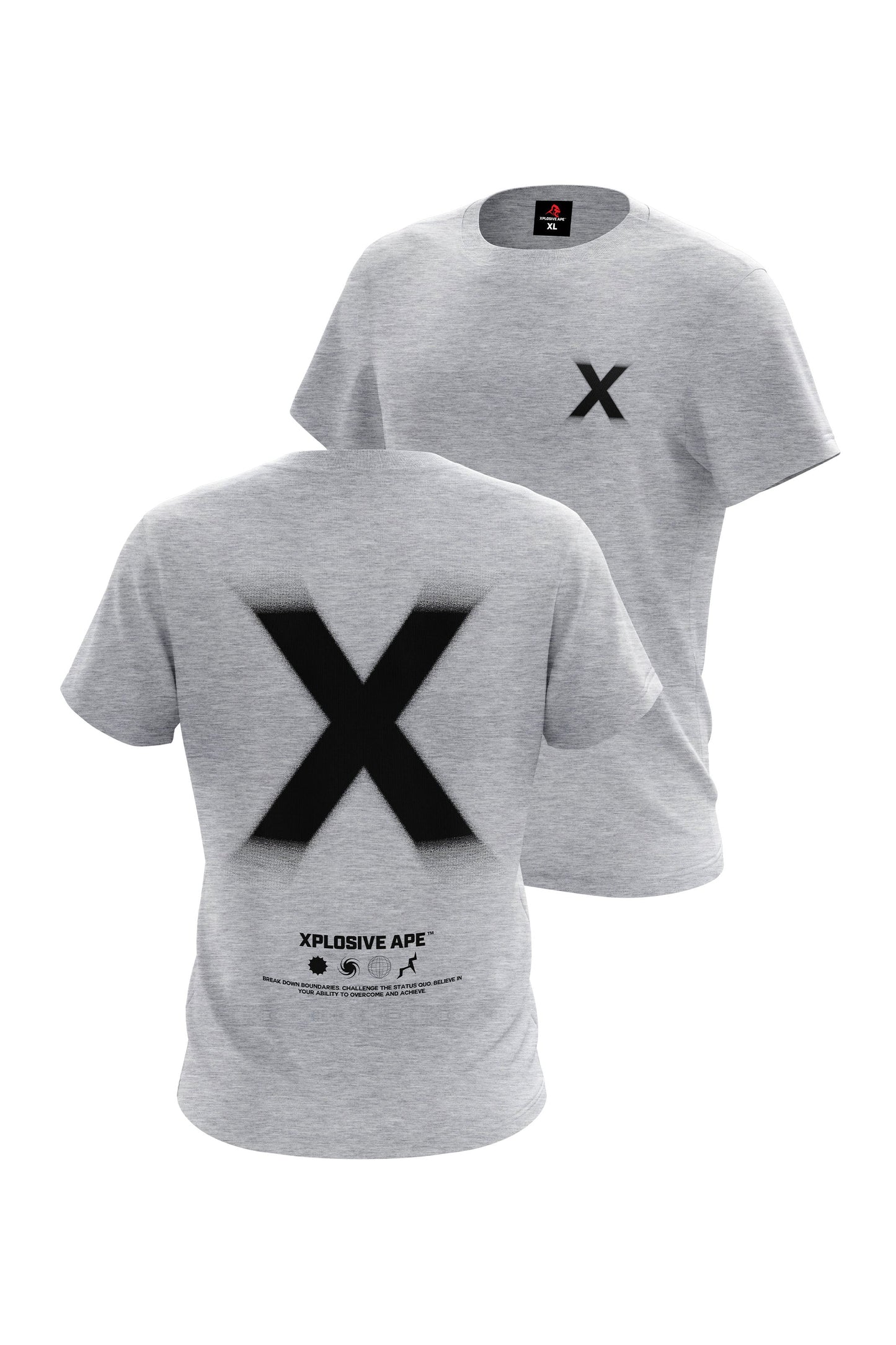 XAPE Halftone X V1 Tee - Sports Grey