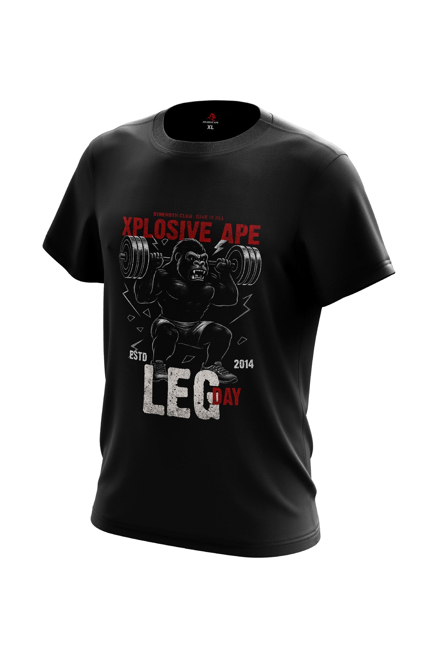 XAPE Leg Day V4 Tee - Black