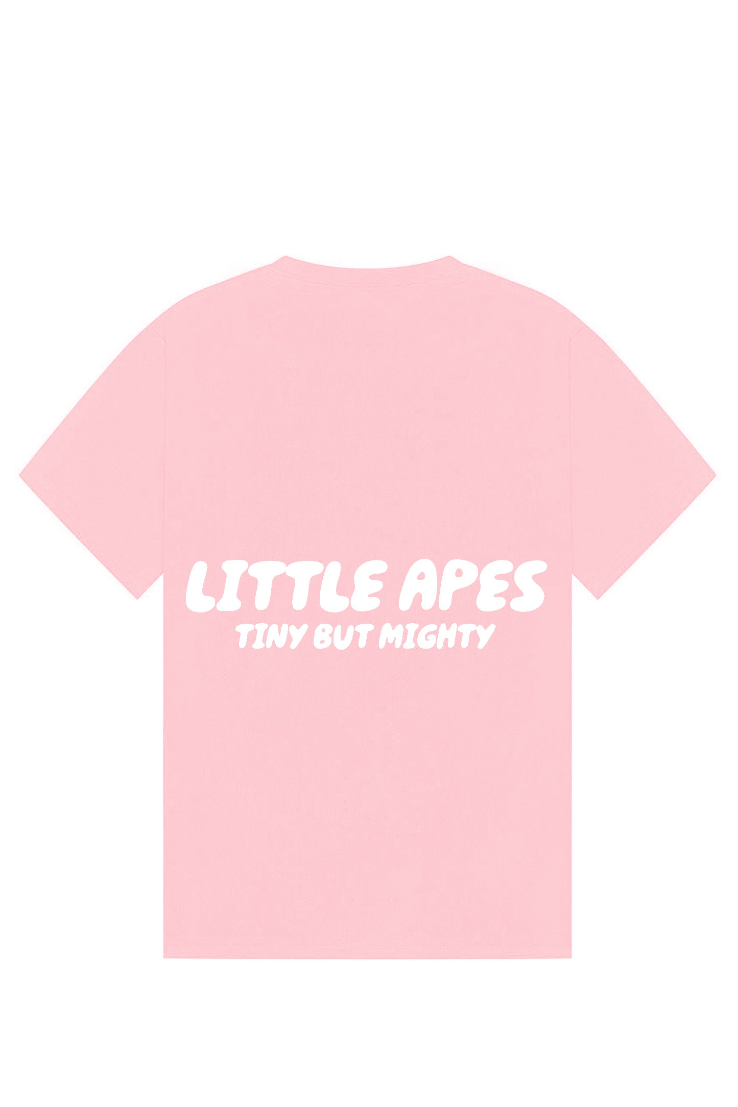 Little Apes Tiny But Mighty Tee - Light Pink
