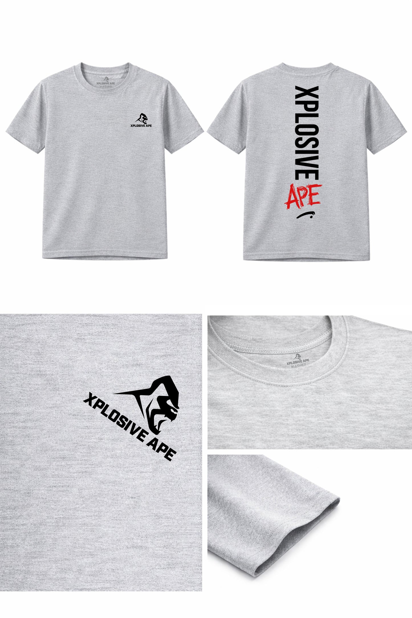 XAPE Graffiti Tee - Sports Grey