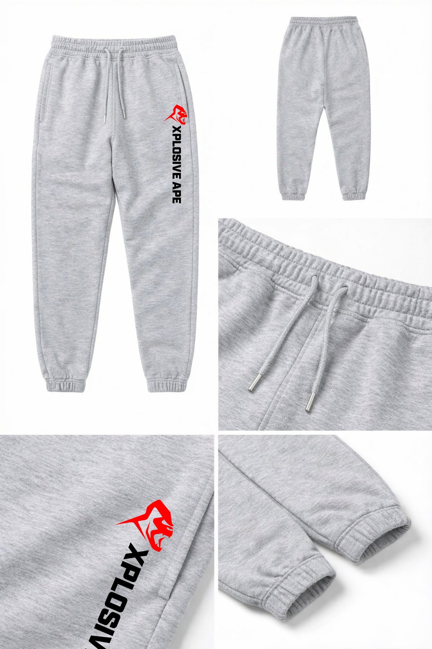 XAPE Originals V2 Joggers - Ash Grey