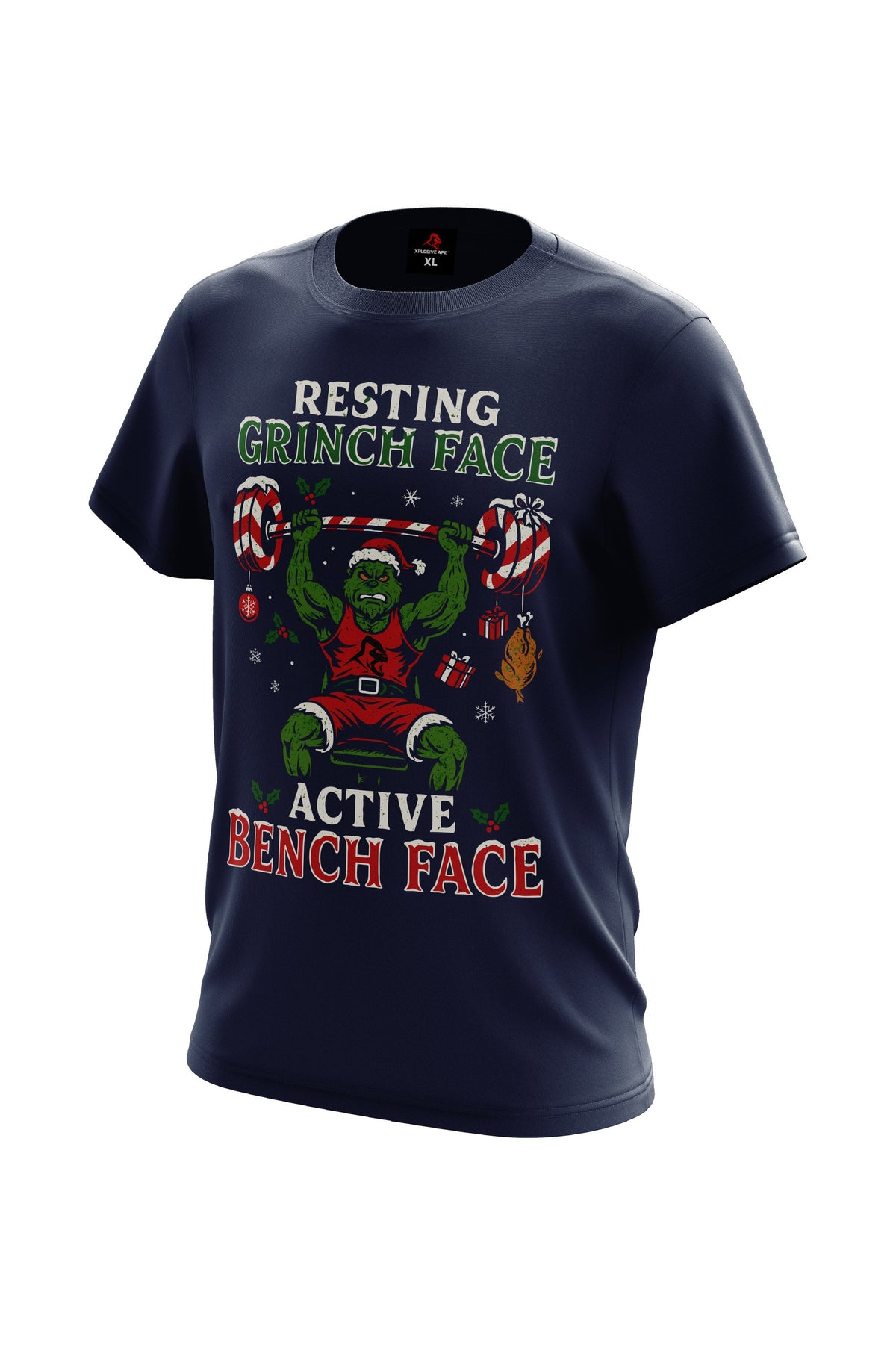 XAPE Resting Grinch Face Tee - Navy