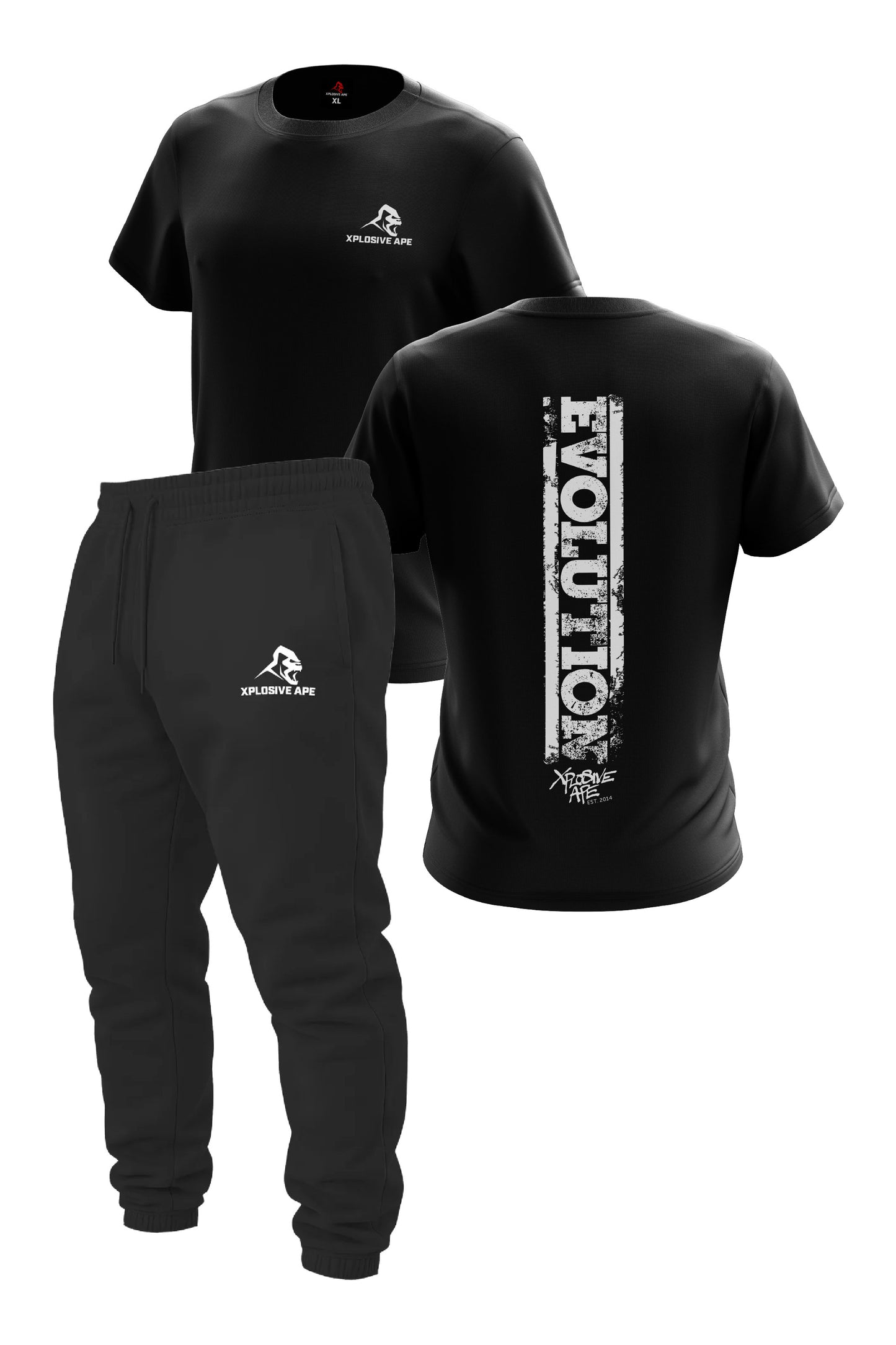 XAPE Evolution V2 Tee & Prime V3 Joggers - Black