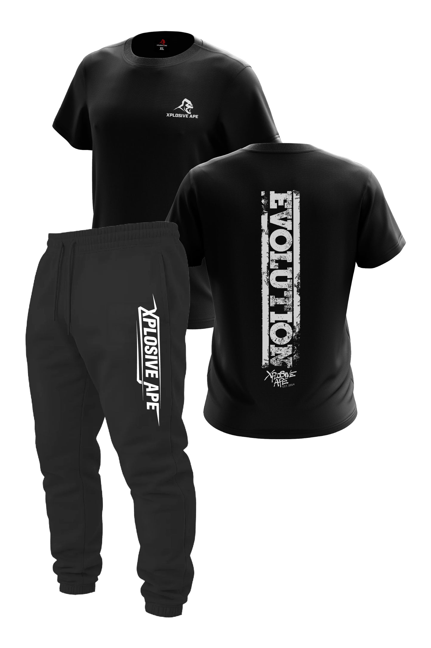XAPE Evolution V2 Tee & Strike Joggers - Black
