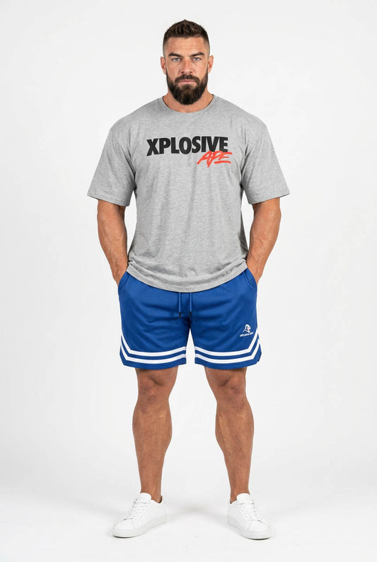 XAPE Strike Shorts - Blue/White