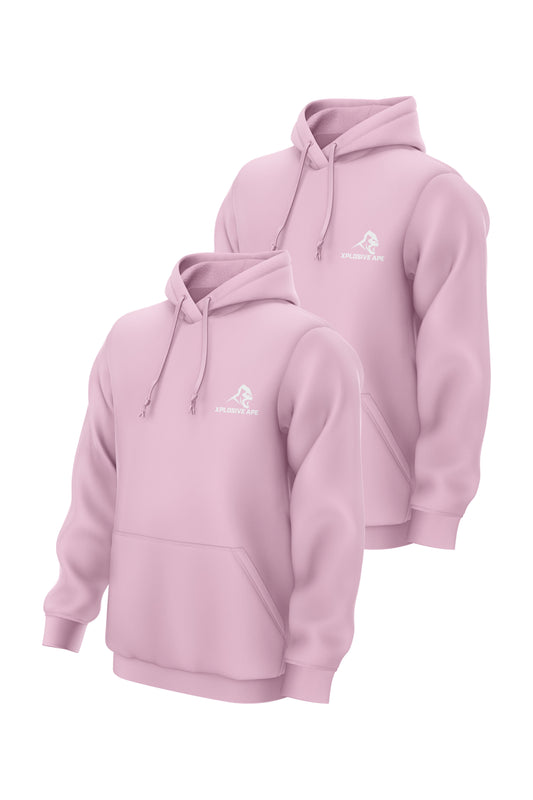 XAPE Essential 2 Hoodies Combo - Light Pink