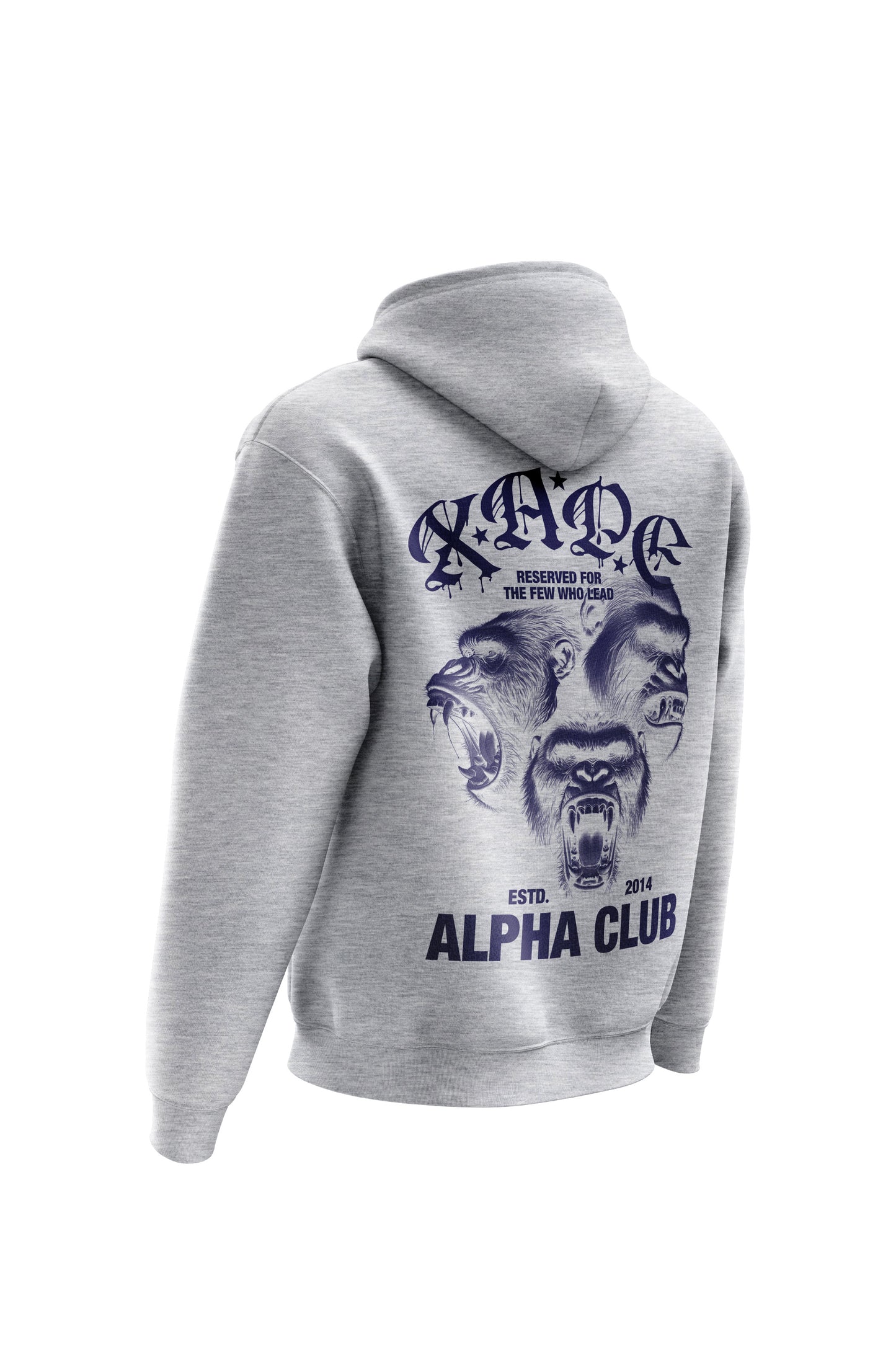 XAPE Alpha Club Reserved Hoodie - Sports Grey