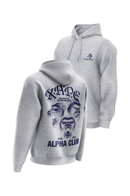 XAPE Alpha Club Reserved Hoodie - Sports Grey