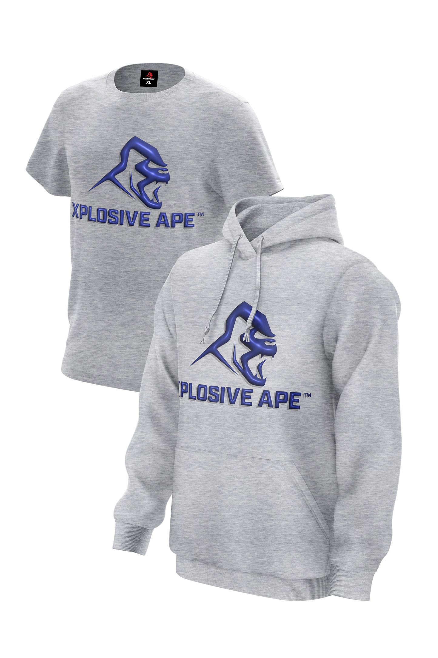 XAPE Alpha Hoodie & Tee - Grey