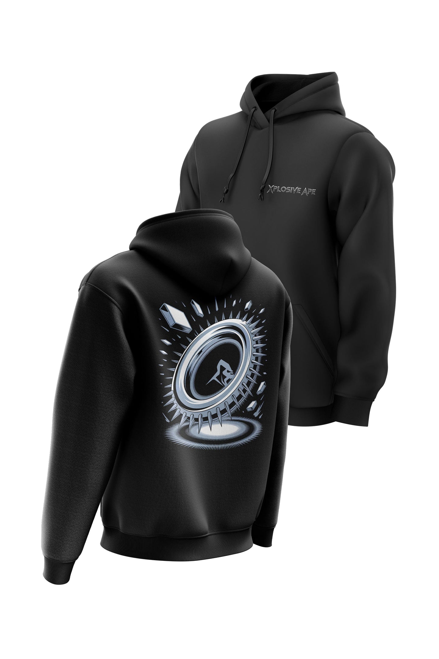 XAPE Apex Core String Hoodie - Black