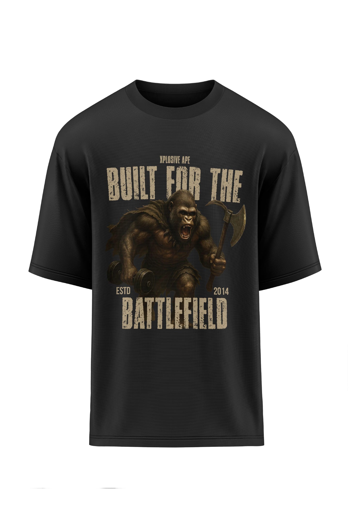 XAPE Battlefield  Oversized Tee - Black