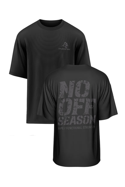 XAPE No Off Season Oversized Tee - Black