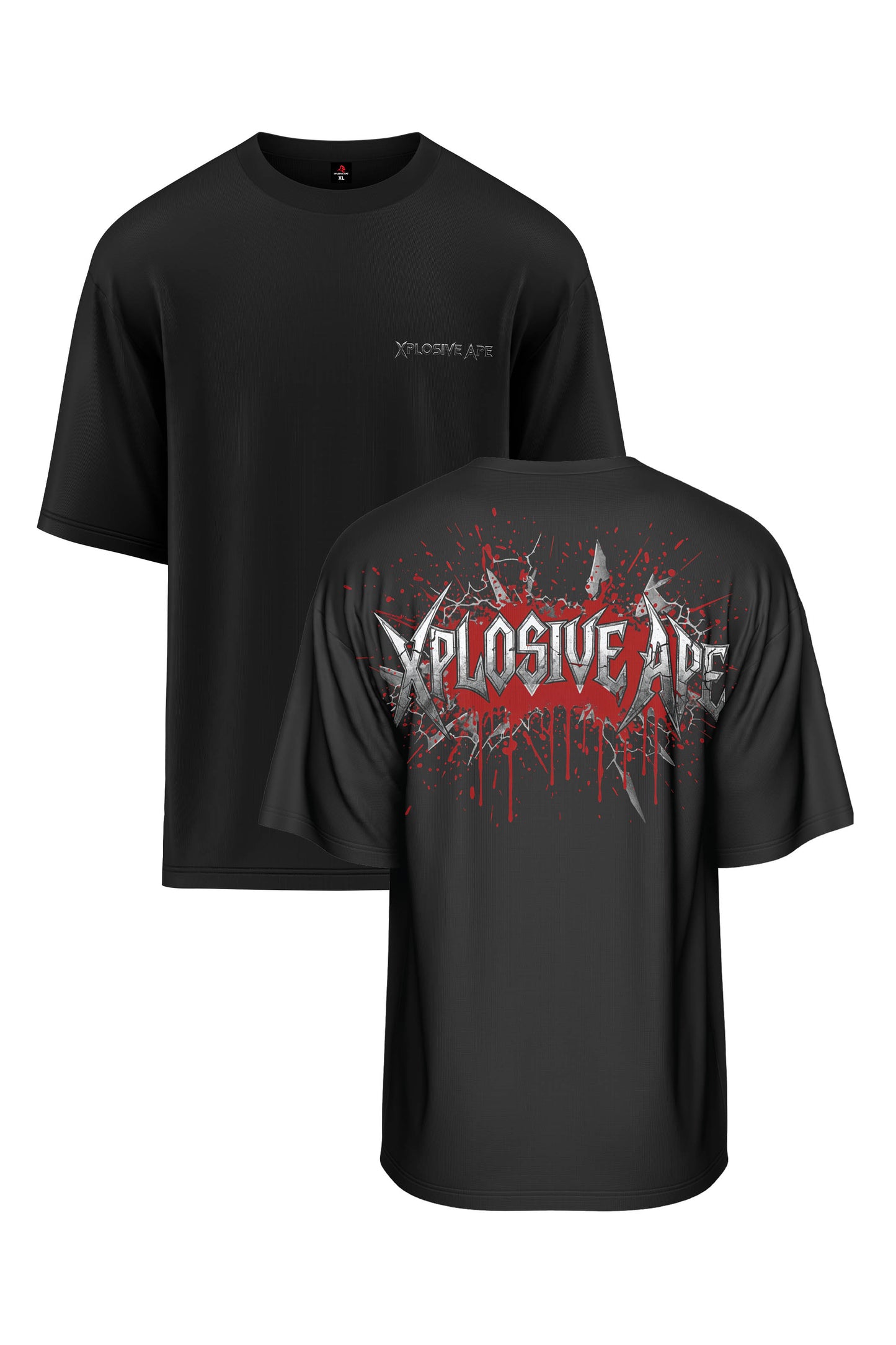 XAPE Bloodchrome Oversized Tee - Black