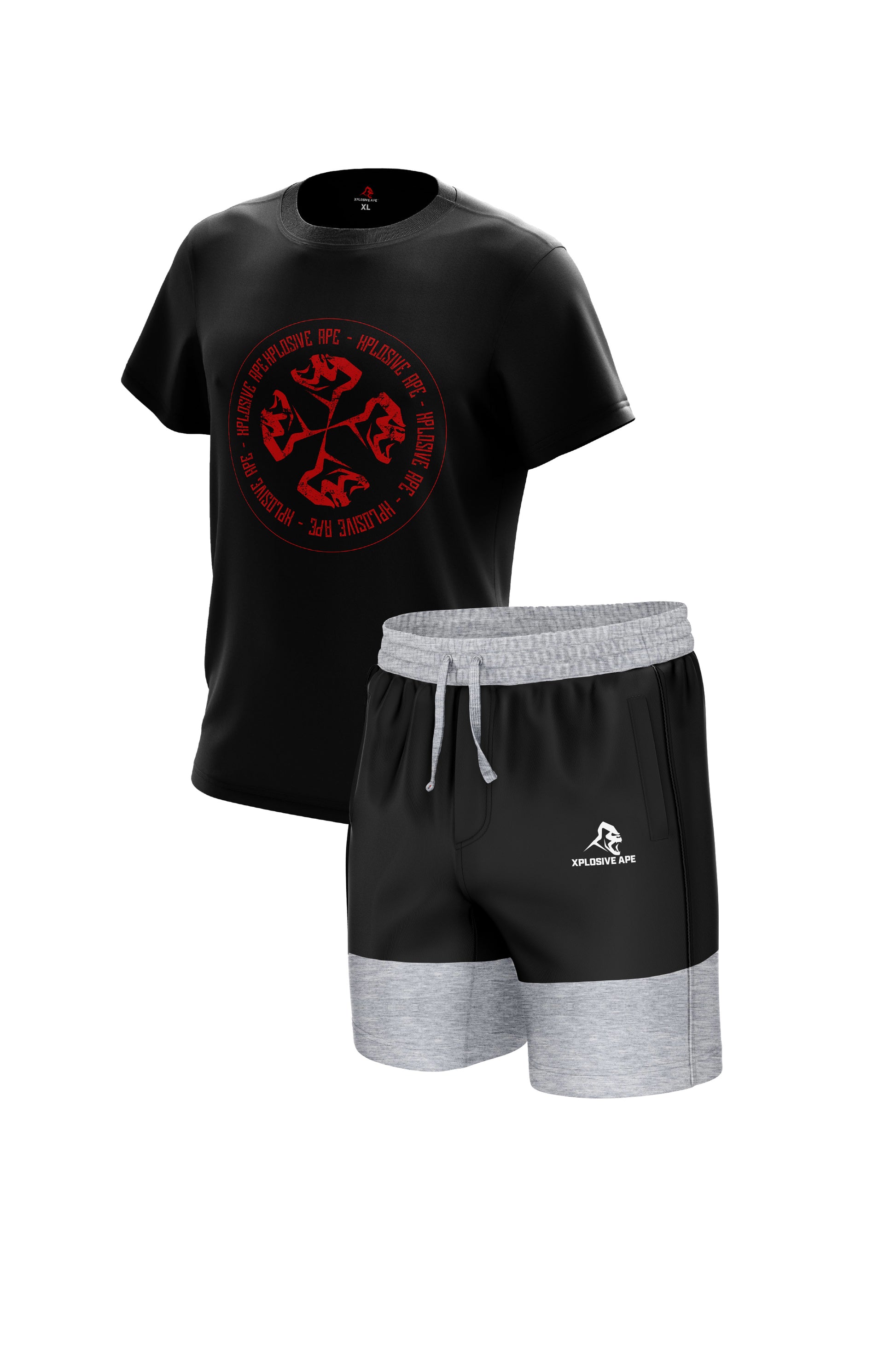 XAPE Elite Shorts & Bones Tee - Black