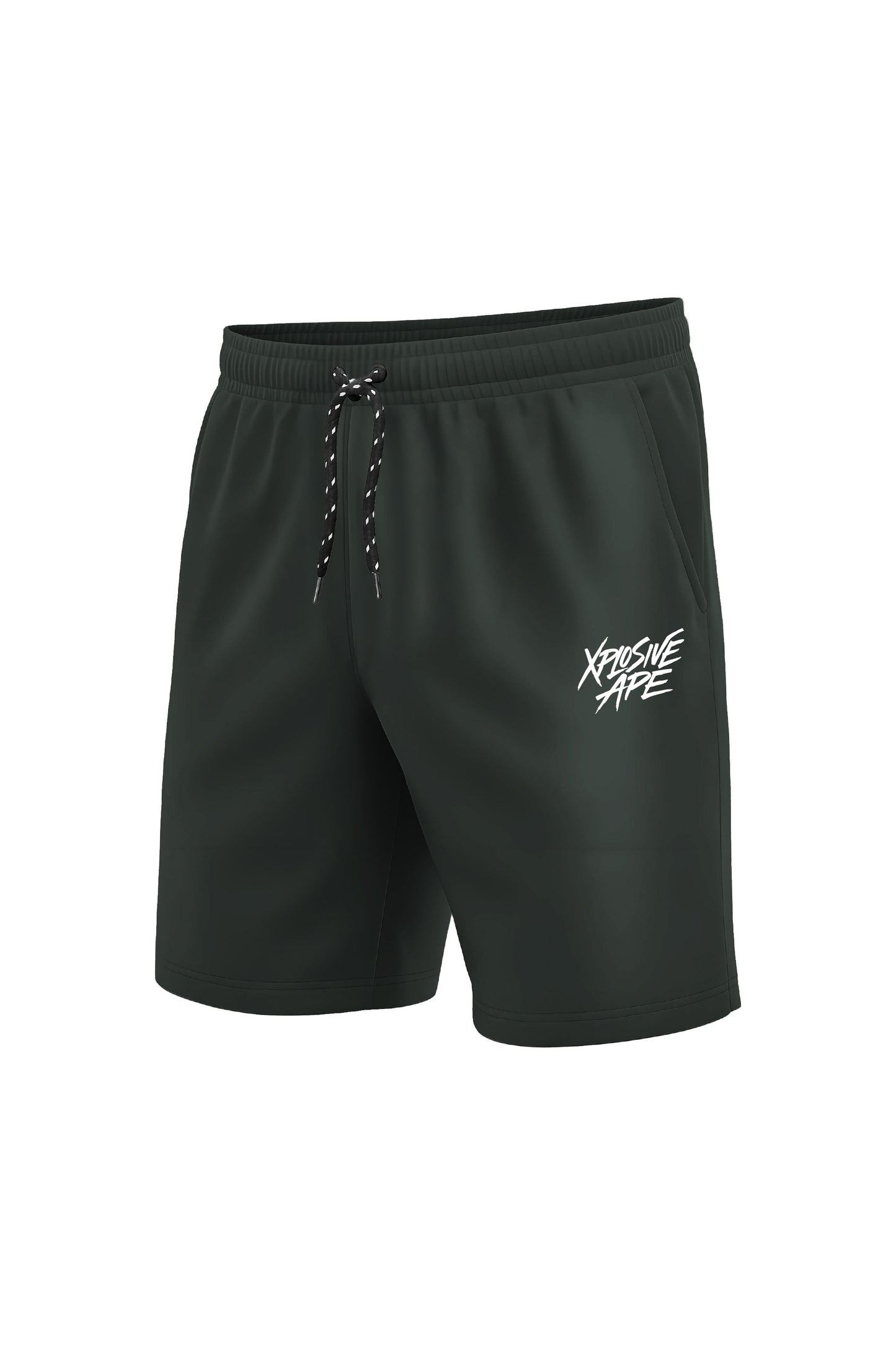 XAPE Classic Brush Script Shorts - Dark Green