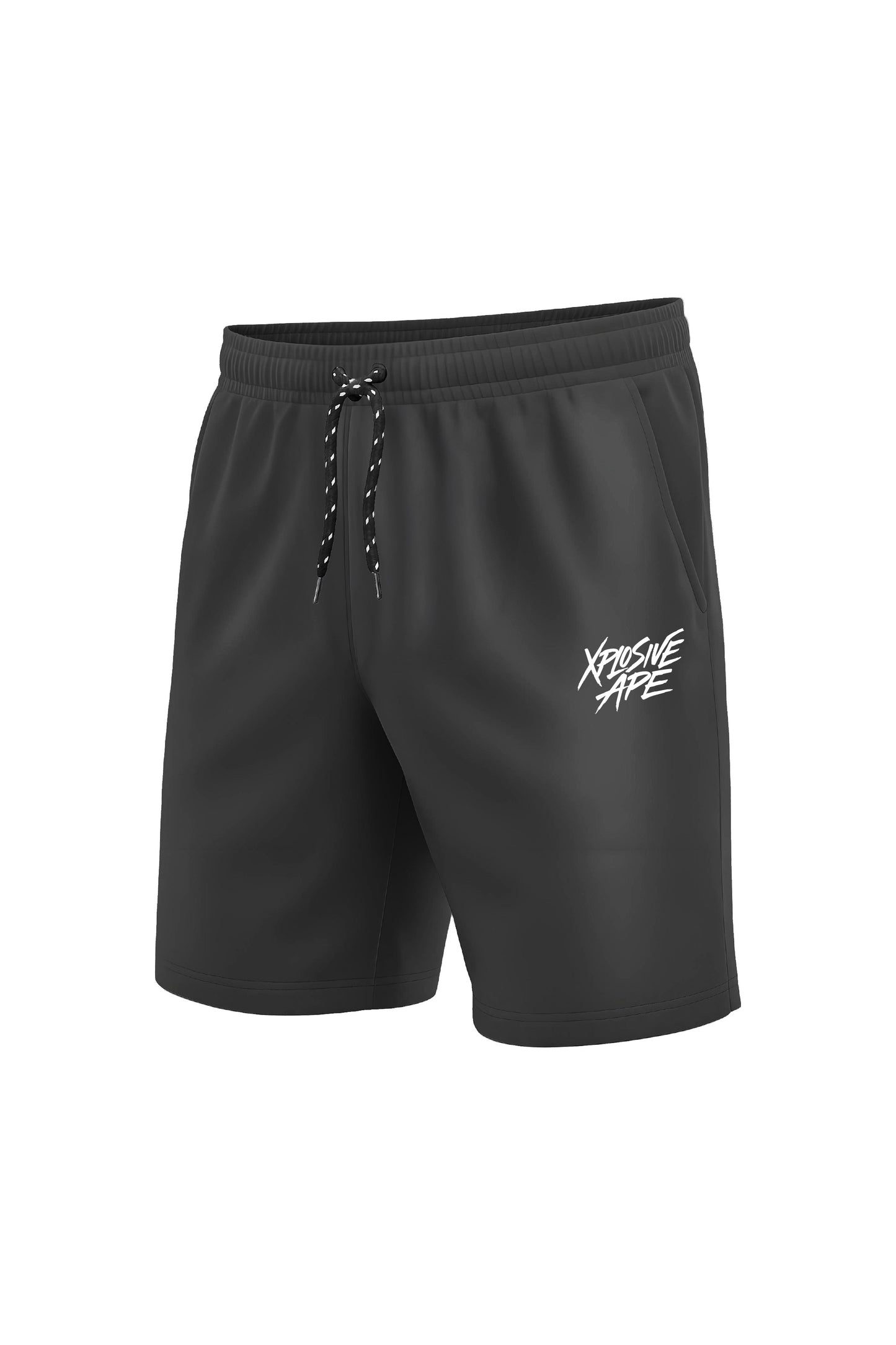 XAPE Classic Brush Script Shorts - Dark Grey