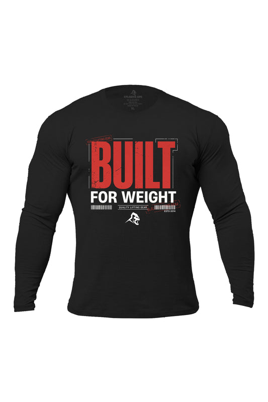 XAPE Built For Weight Long Sleeve Tee - Black