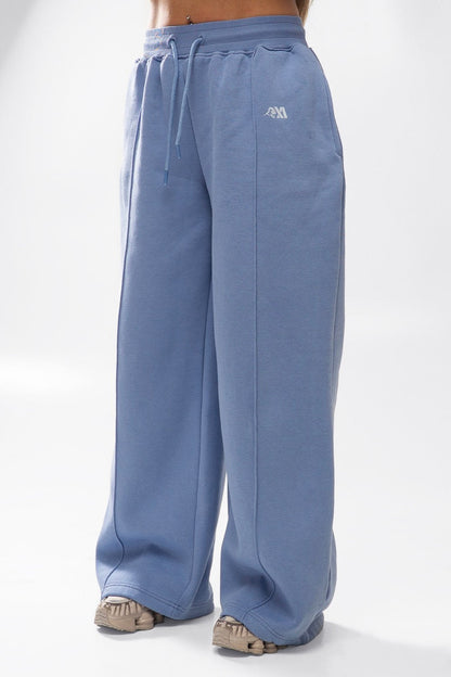 XAPE Core Logo Flared Joggers - Slate Blue