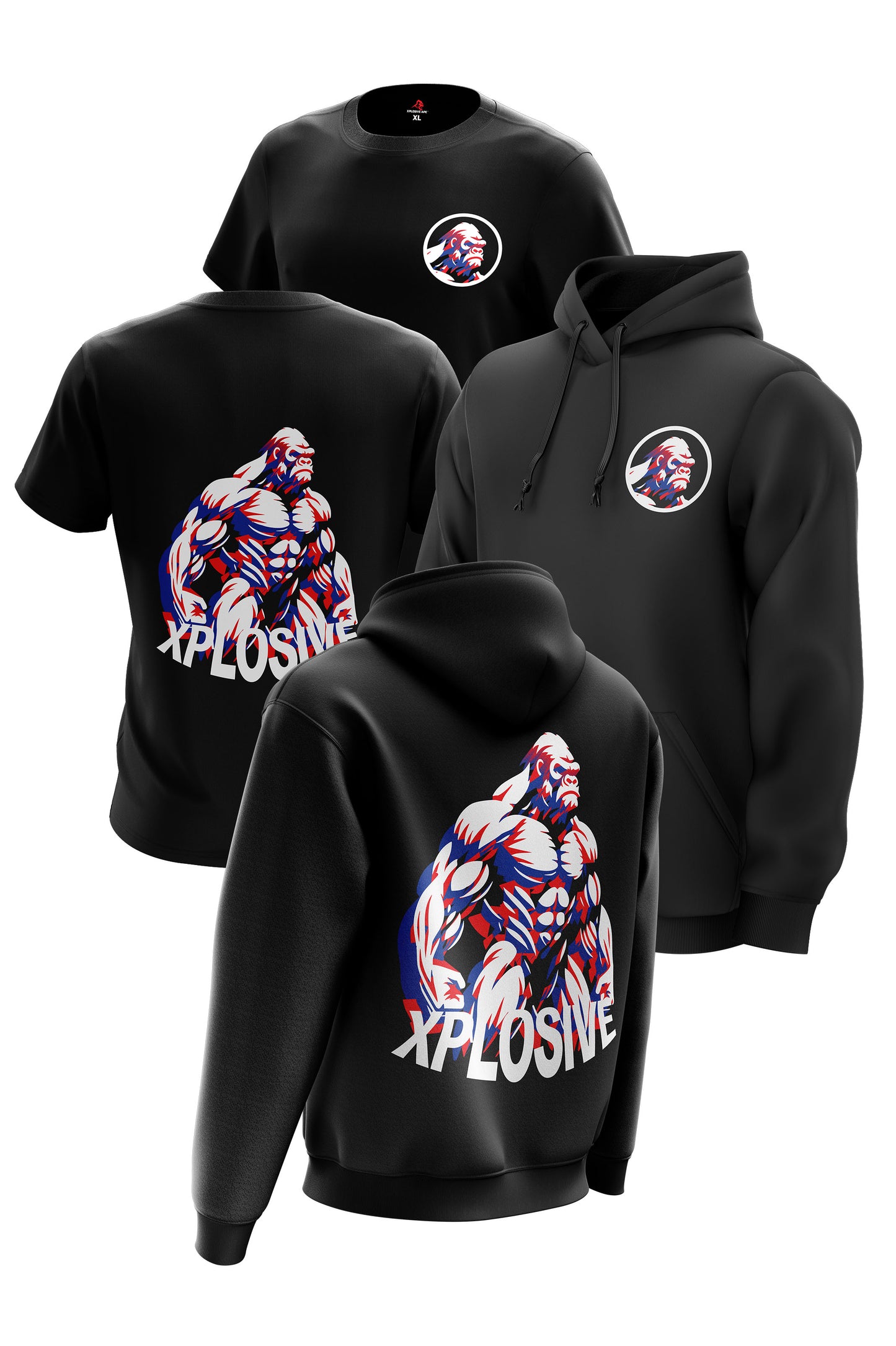 XAPE Colossus Hoodie & Tee - Black