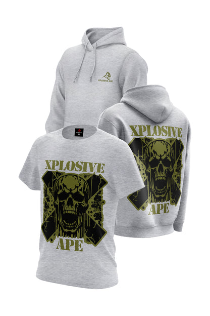 XAPE Commander Hoodie & Tee Combo - Sports Grey