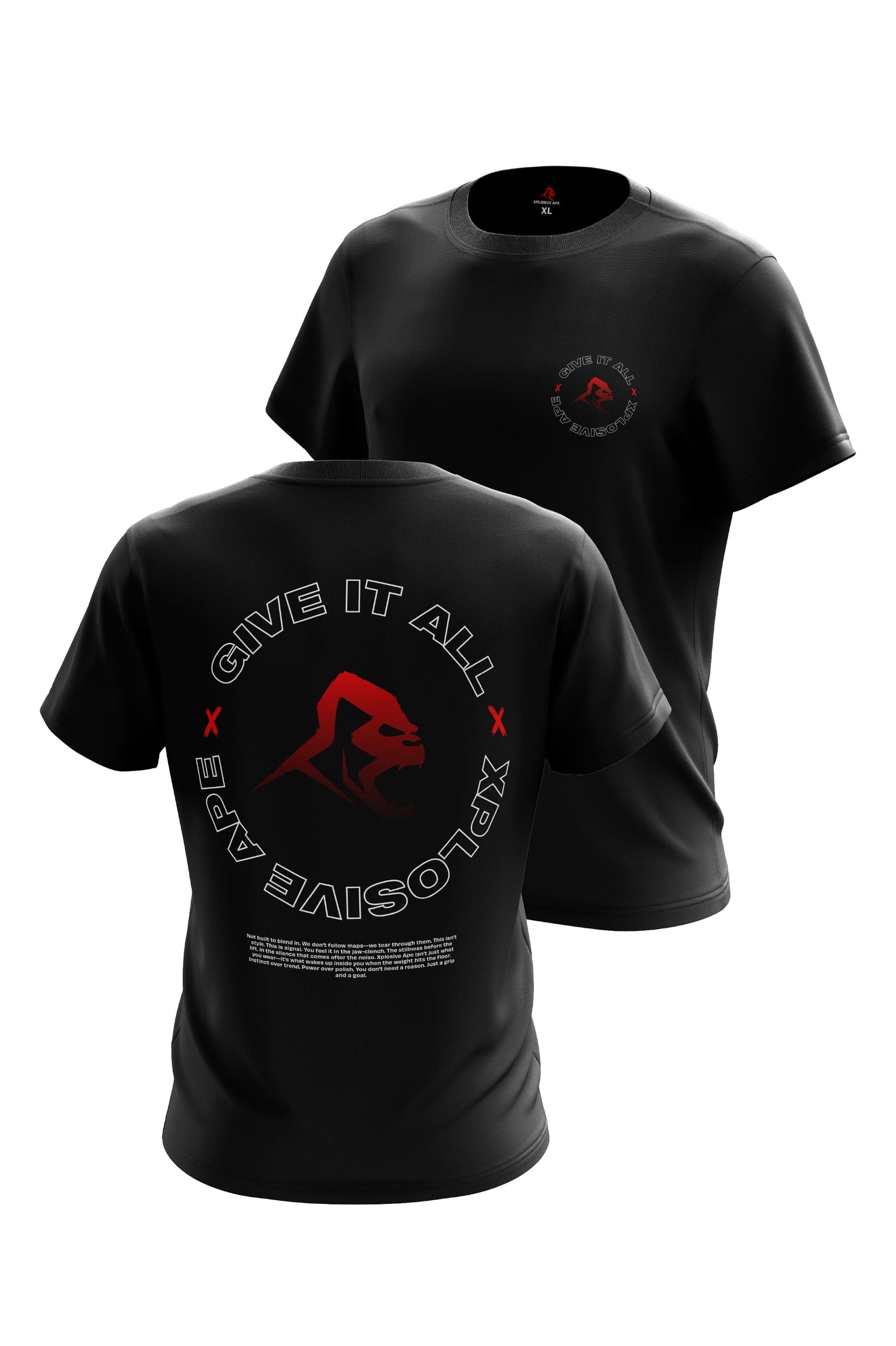 XAPE Core Cut Tee - Black