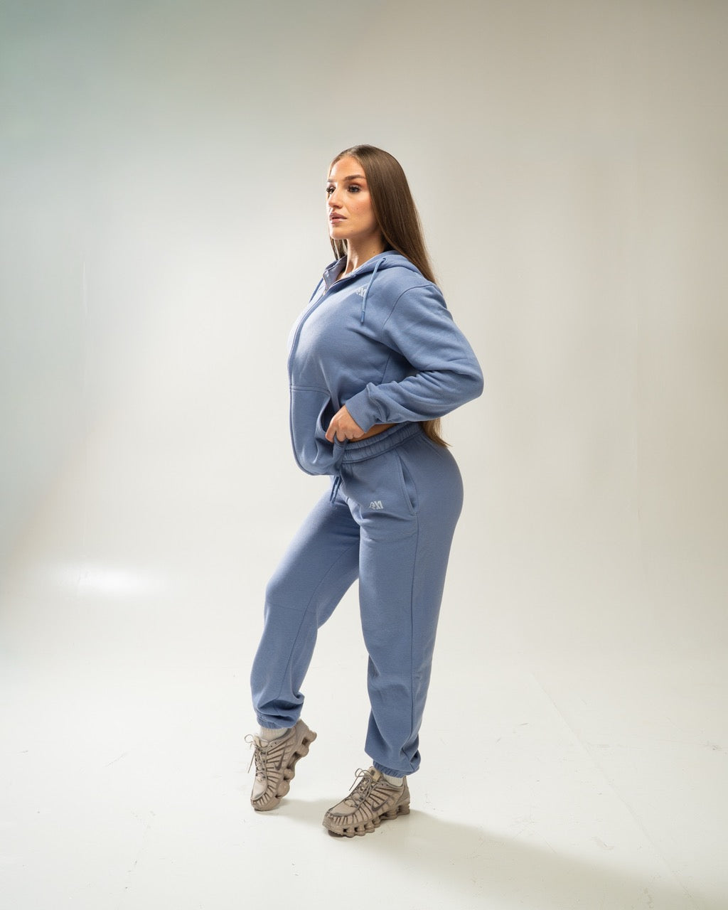 XAPE Core Logo Studio Joggers - Slate Blue