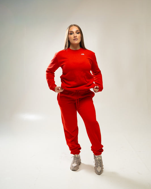 XAPE Core Logo Studio Joggers - Red