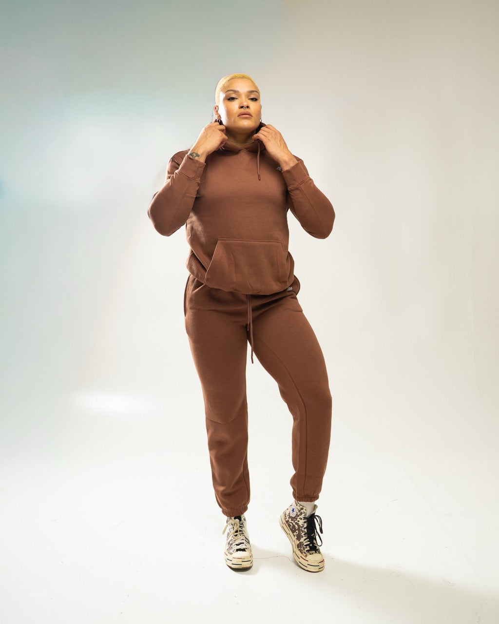 XAPE Core Logo Hoodie - Cocoa