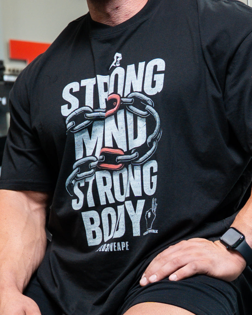 XAPE X AMC Strong Mind Strong Body Oversized Tee - Black