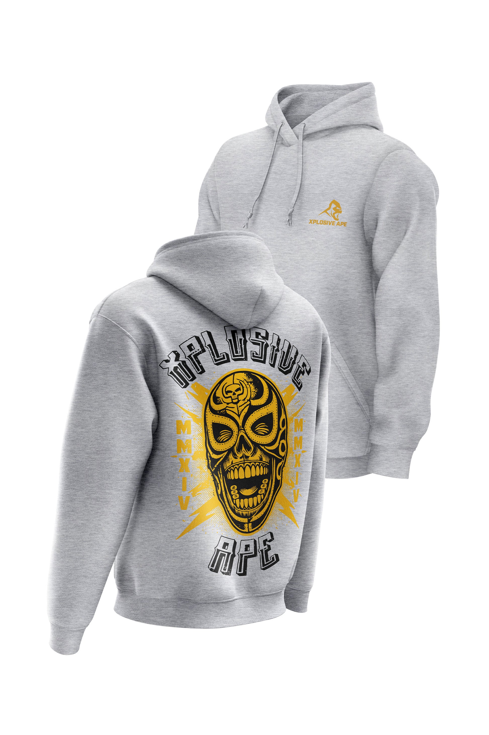 XAPE Day Of The Dead Hoodie - Sports Grey