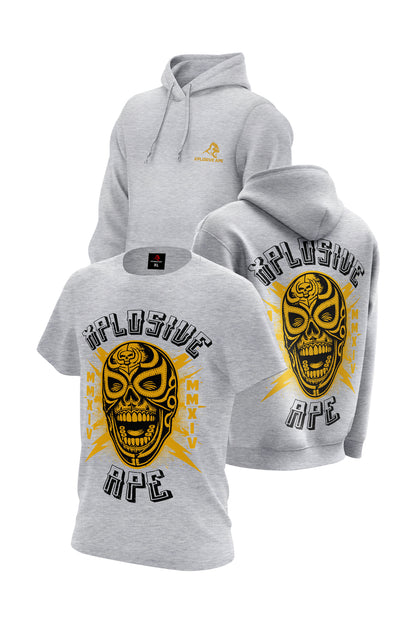 XAPE Day Of The Dead Hoodie & Tee Combo - Sports Grey