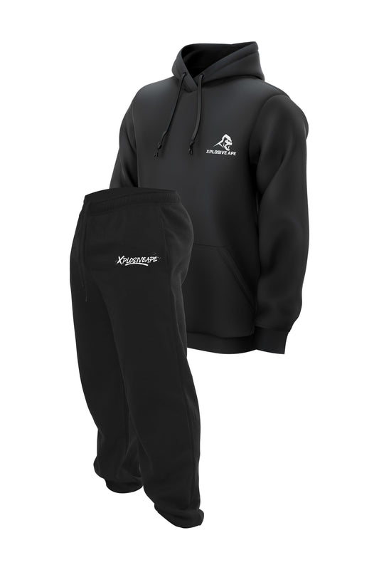 XAPE Desolate Joggers & Essential Hoodie Combo - Black