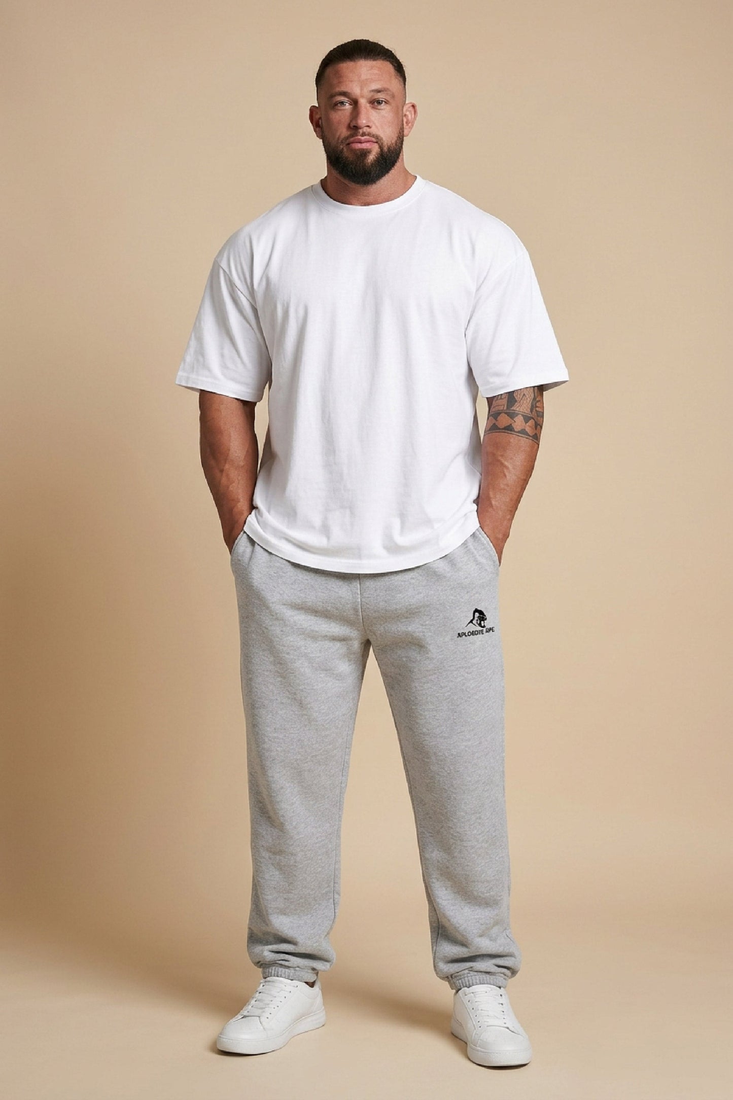 XAPE Division Oversized Joggers - Ash Grey