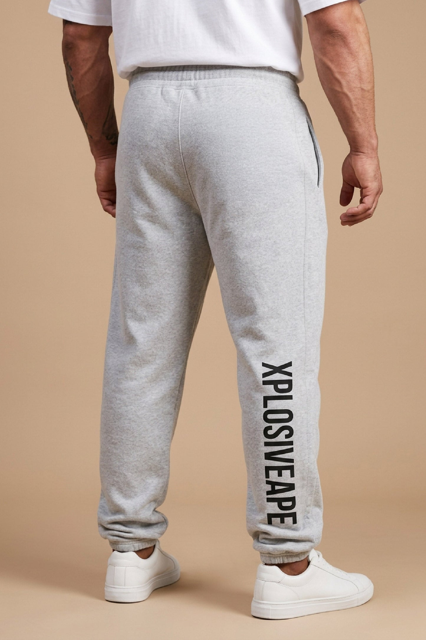 XAPE Division Oversized Joggers - Ash Grey