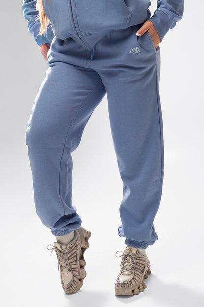 XAPE Core Logo Studio Joggers - Slate Blue