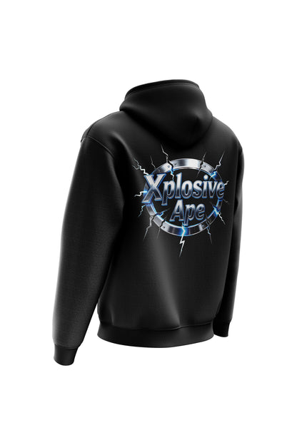 XAPE Electro Seal String Hoodie - Black