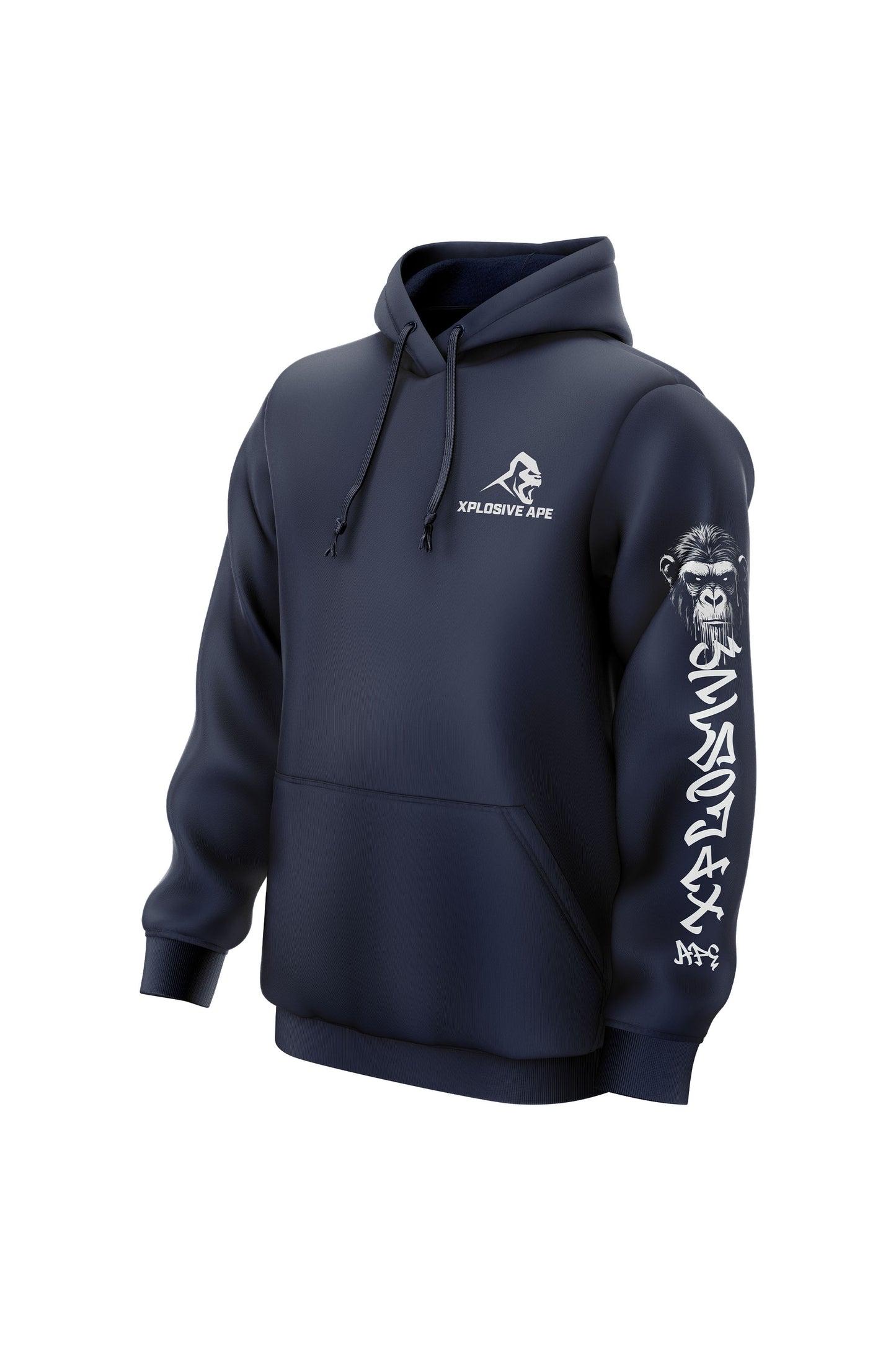 XAPE Endurance Mode String Hoodie - Navy