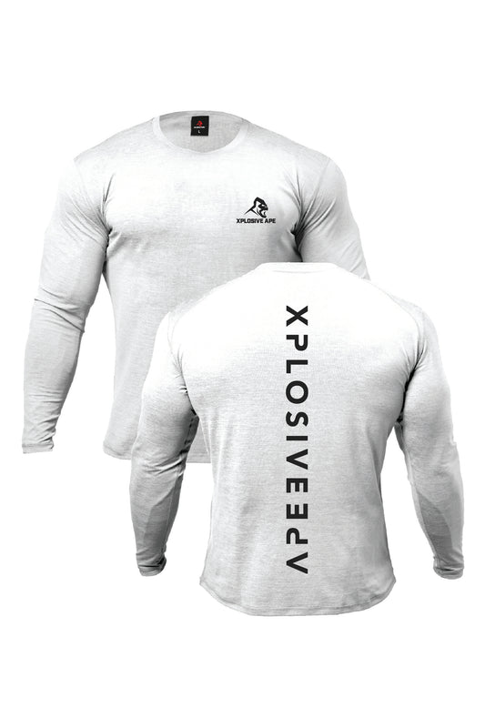 XAPE Futuristic V2 Long Sleeve Tee - White