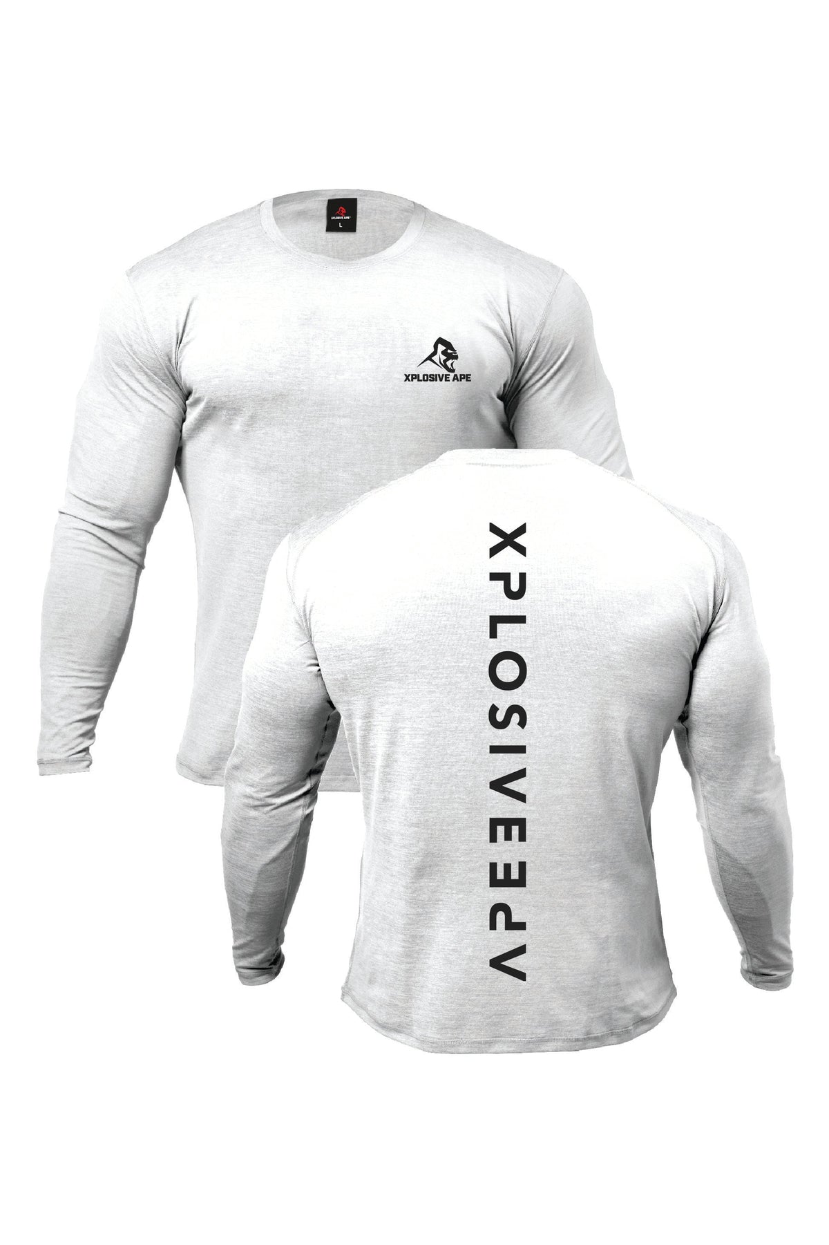 XAPE Futuristic V2 Long Sleeve Tee - White