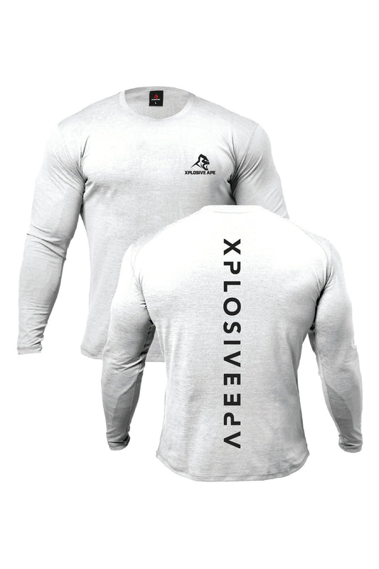 XAPE Futuristic V2 Long Sleeve Tee - White