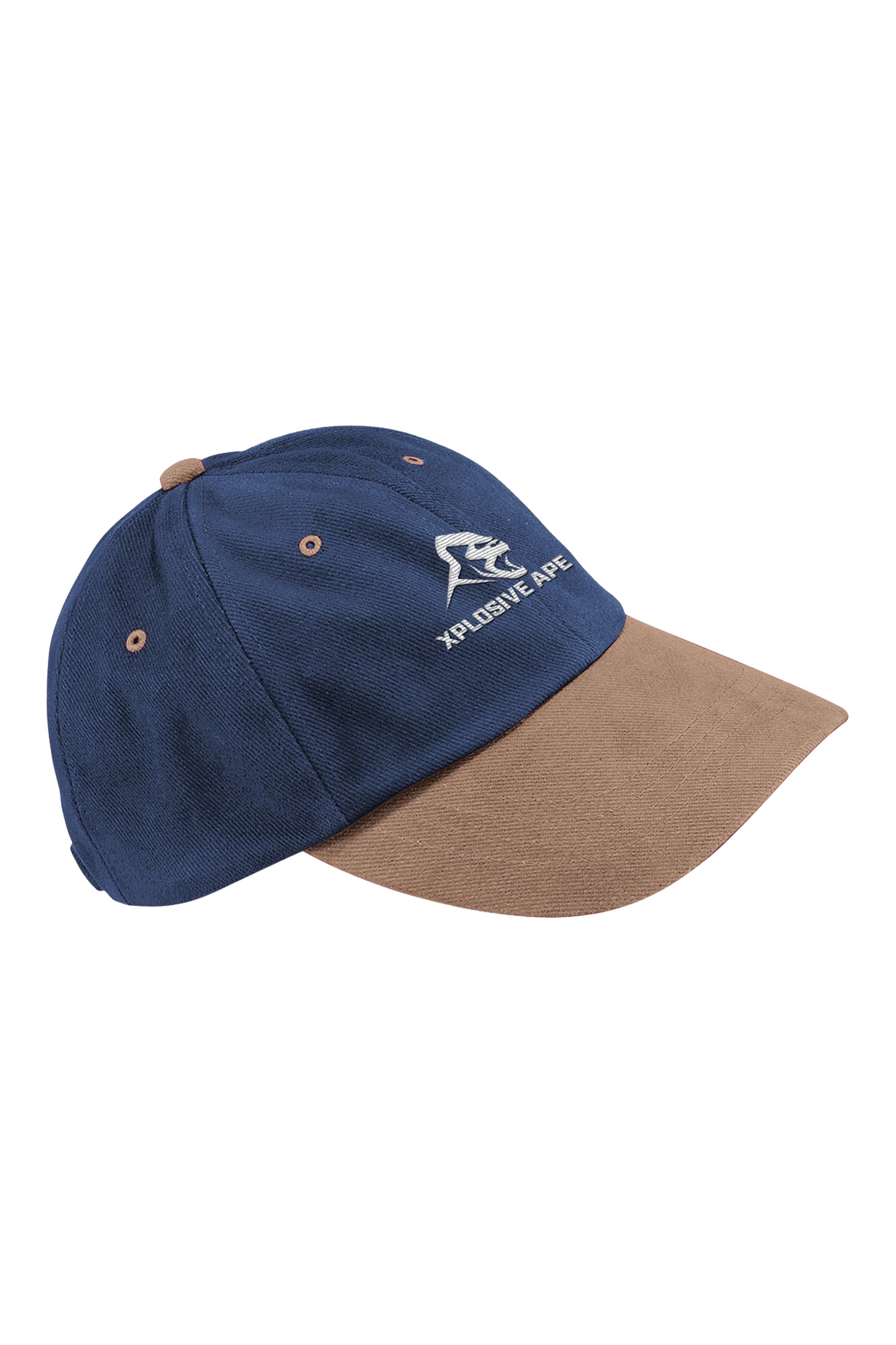 XAPE Heavy Brushed Cotton Cap - French Navy/Taupe