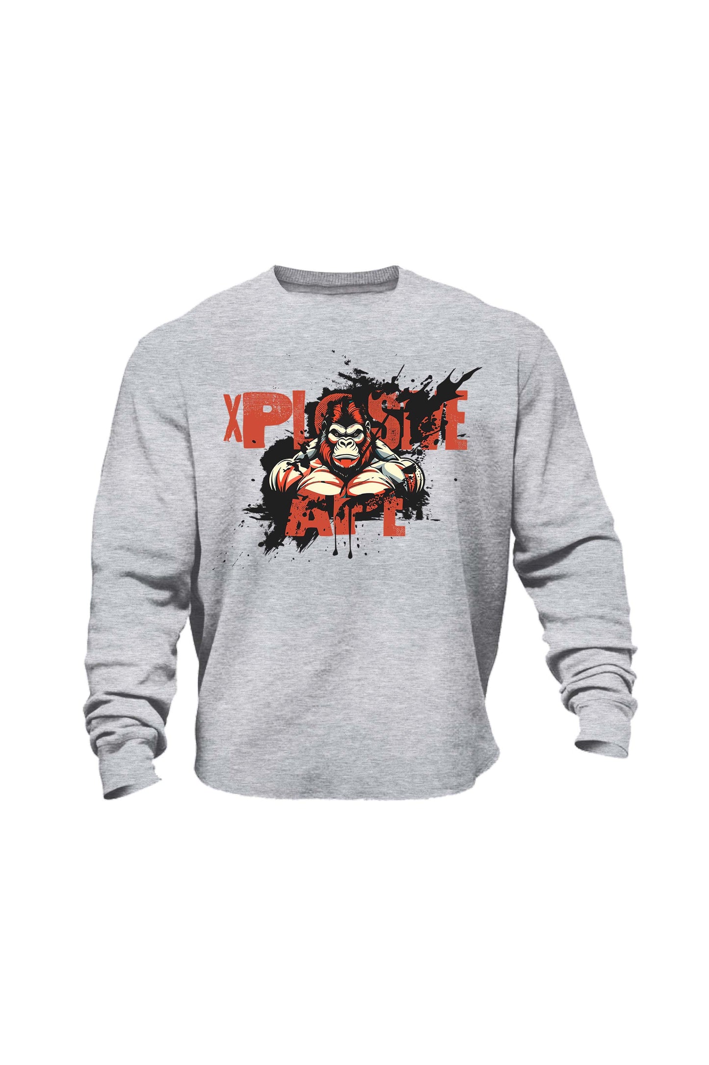 XAPE Splatter V1 Sweatshirt - Grey Marl