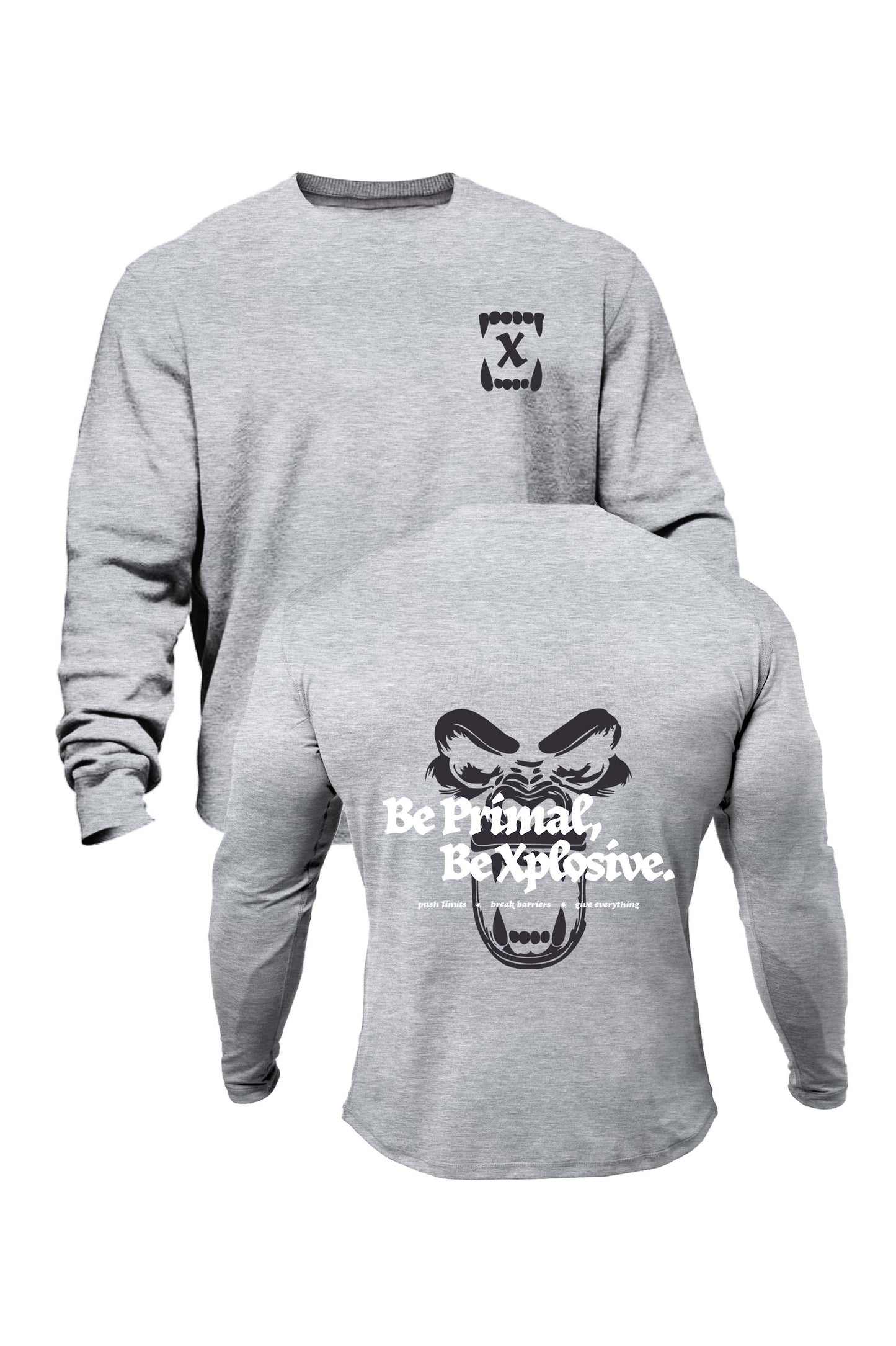 XAPE Primal Power V5 Sweatshirt - Grey Marl