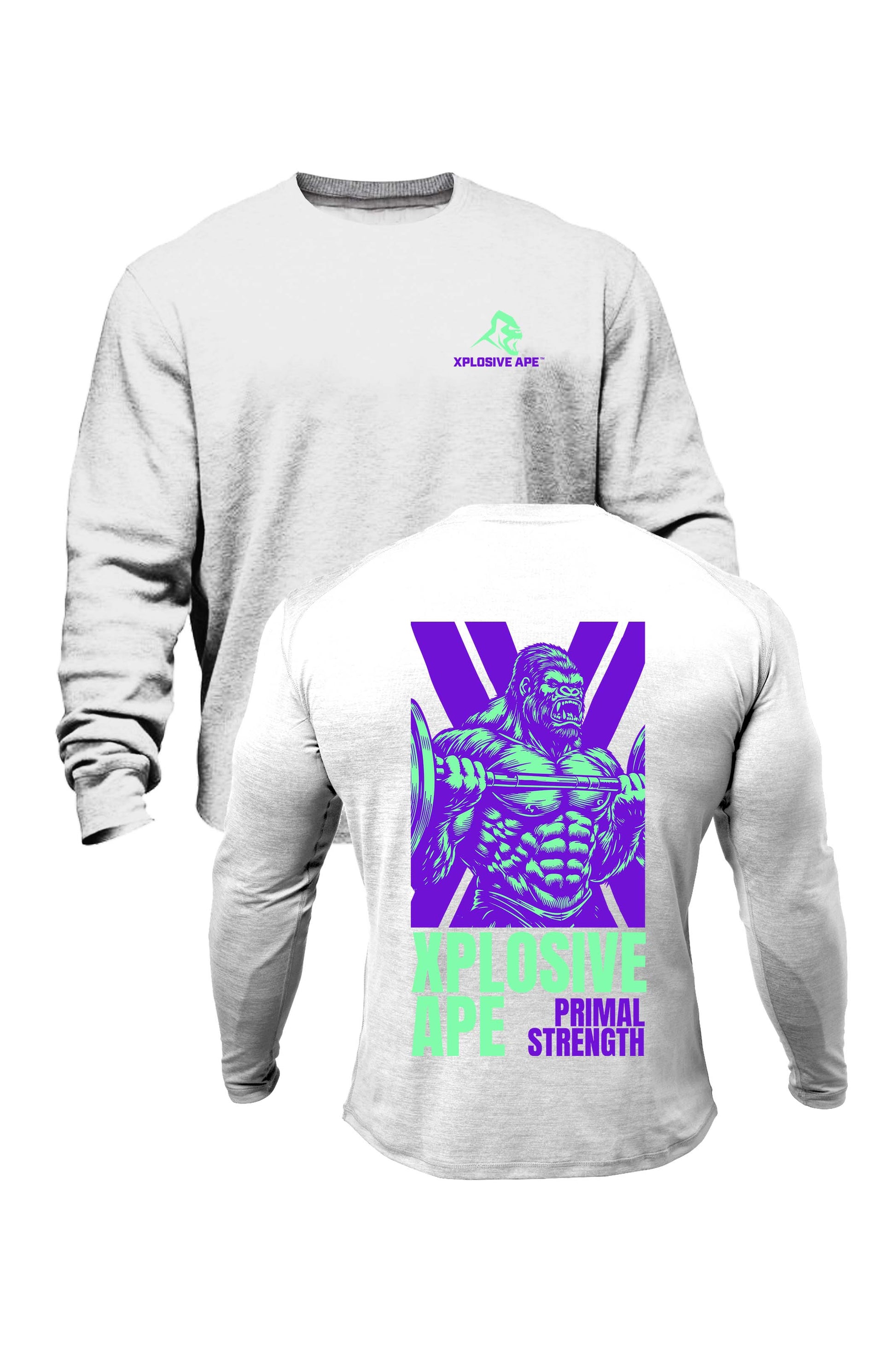 XAPE Primal Strength V2 Sweatshirt - White