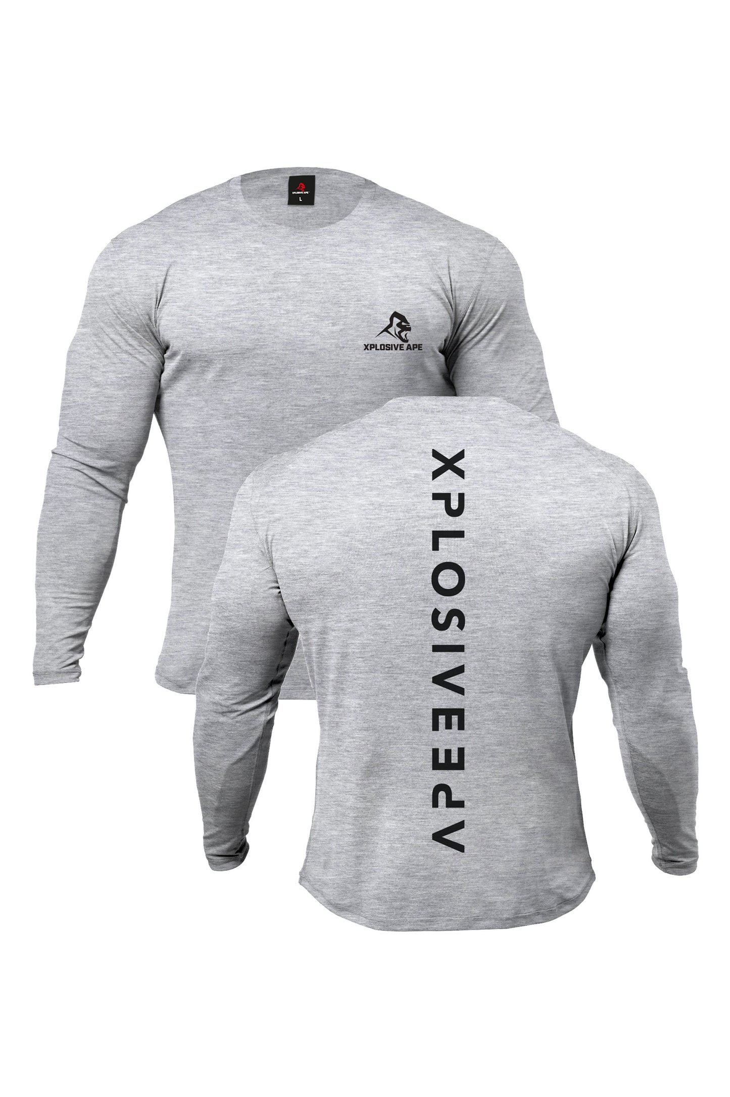 XAPE Futuristic Long Sleeve Tee - Sports Grey