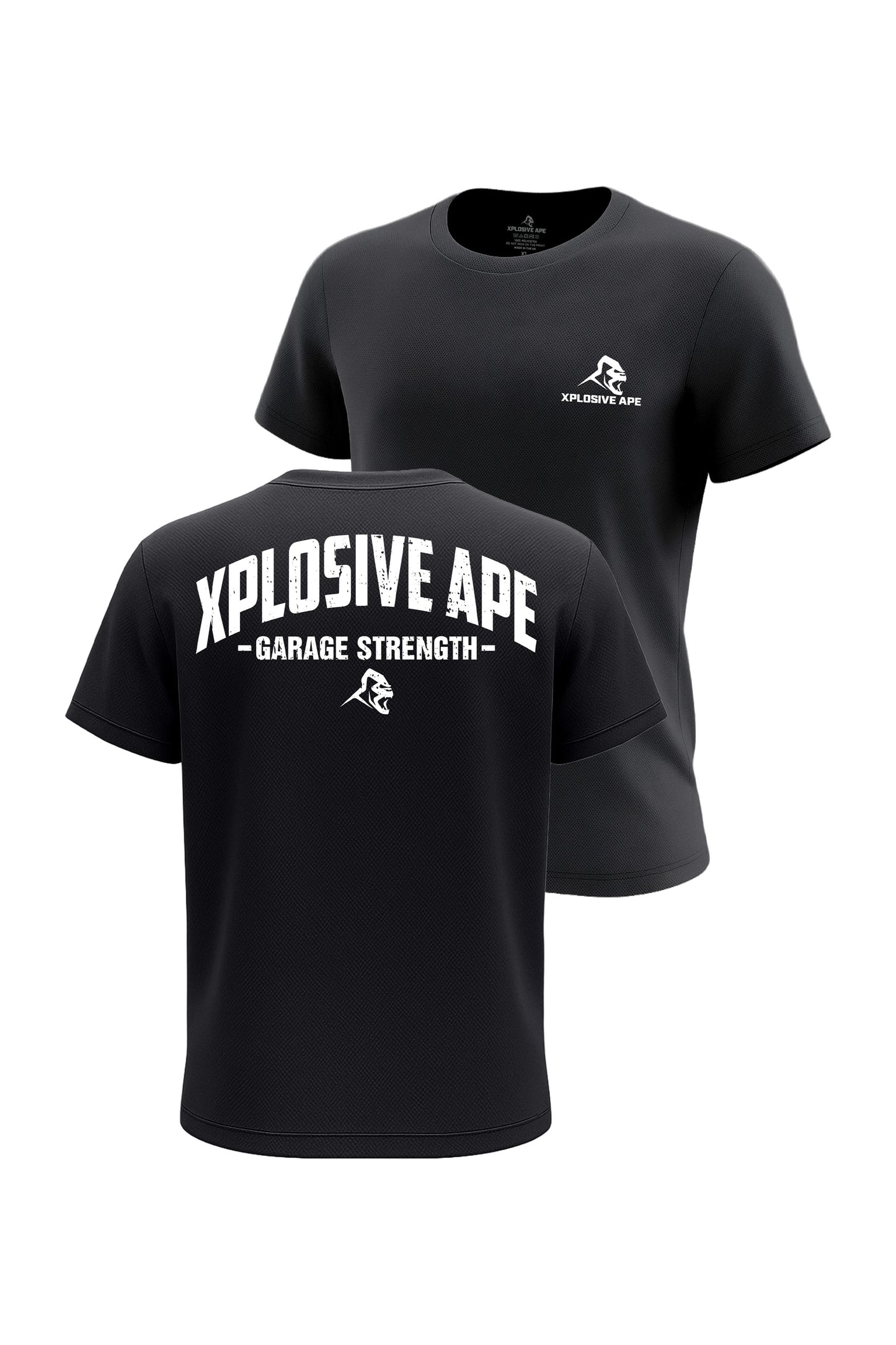 XAPE Garage Strength Tech Tee - Black