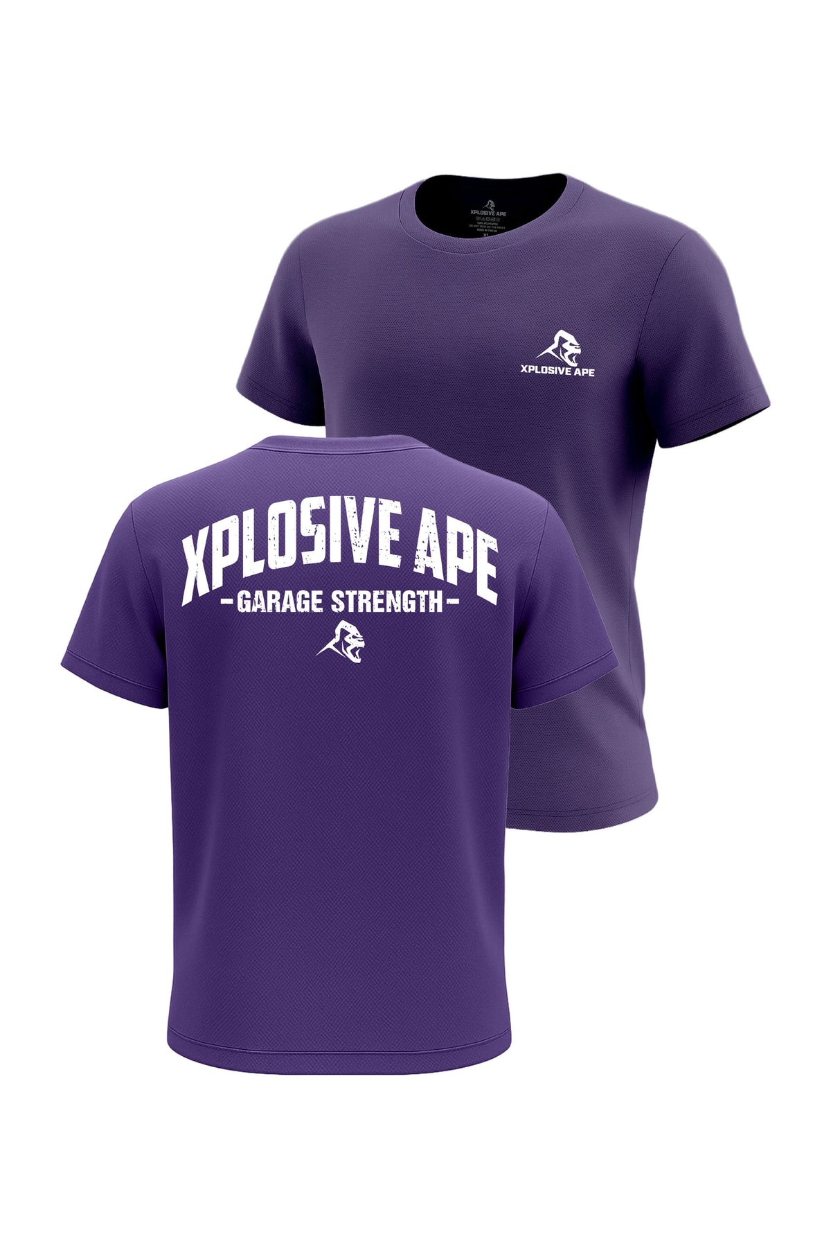 XAPE Garage Strength Tech Tee - Purple