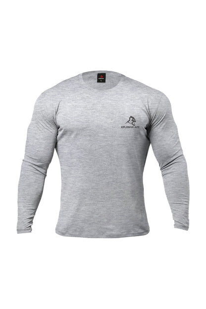XAPE Garage Strength Long Sleeve Tee - Sports Grey