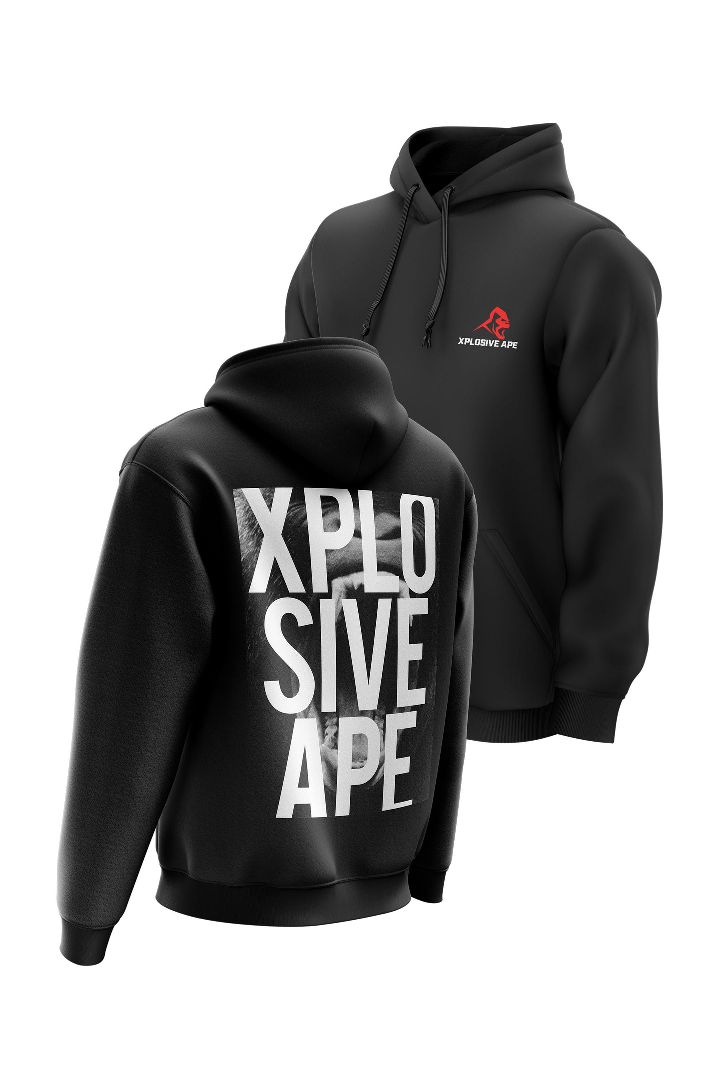 XAPE Gorillaface Black Hoodie