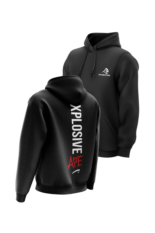 XAPE  Graffiti Hoodie - Black